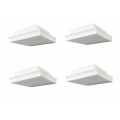 4 Außenecken Stuckleiste Decken Profil für indirekte Beleuchtung Wand OL-46 Weiß